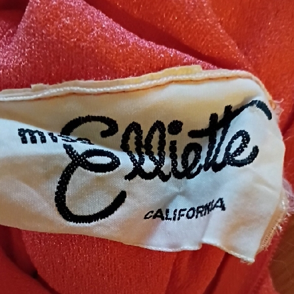 Miss Elliette Vibrant Coral Flowy Maxi Dress with Bow. See Measurements. - Picture 2 of 16